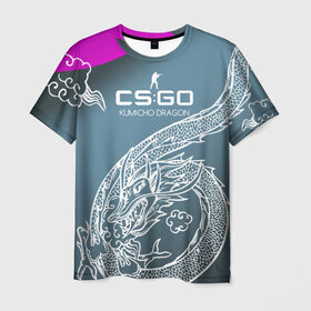 Мужская футболка 3D с принтом cs:go - Kumicho Dragon style (Дракон-предводитель) в Курске, 100% полиэфир | прямой крой, круглый вырез горловины, длина до линии бедер | cs | csgo | kumicho dragon | дракон дредводитель | ксго