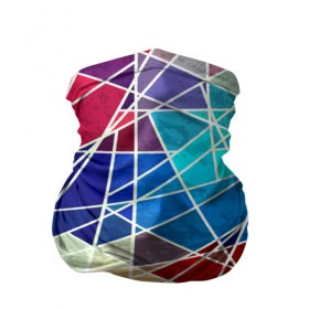 Бандана-труба 3D с принтом Осколки мозаики в Курске, 100% полиэстер, ткань с особыми свойствами — Activecool | плотность 150‒180 г/м2; хорошо тянется, но сохраняет форму | абстракция | краска | потертость | текстуры