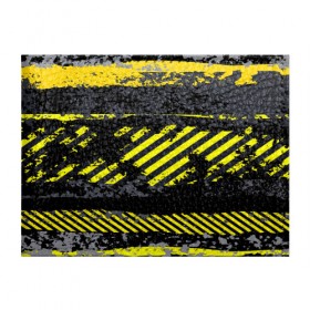 Обложка для студенческого билета с принтом Grunge Line в Курске, натуральная кожа | Размер: 11*8 см; Печать на всей внешней стороне | желтый | полосы | серый | черный