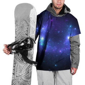 Накидка на куртку 3D с принтом космос в Курске, 100% полиэстер |  | вселенная | галактика | звезды | комета | космос | луна | метеорит | ночь