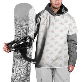 Накидка на куртку 3D с принтом Нежные цветы в Курске, 100% полиэстер |  | Тематика изображения на принте: розы
