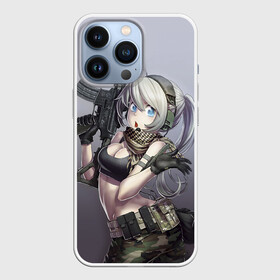 Чехол для iPhone 13 Pro с принтом Девушка с оружием в Курске,  |  | anime | automatic | beautiful | girl | guns | japanese | автомат | аниме | девушка | красивая | оружие | японский