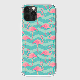 Чехол для iPhone 12 Pro Max с принтом flamingo в Курске, Силикон |  | flamingo | абстракция | фламинго