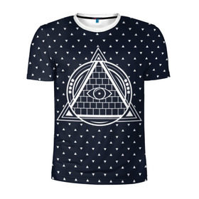 Мужская футболка 3D спортивная с принтом Illuminati в Курске, 100% полиэстер с улучшенными характеристиками | приталенный силуэт, круглая горловина, широкие плечи, сужается к линии бедра | illuminati | pyramid | загадка | иллюминаты | око | пирамида | просвещение | просвещенные | тайна