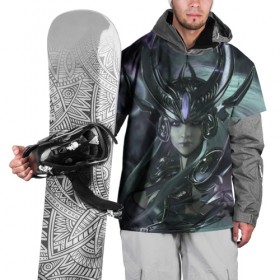 Накидка на куртку 3D с принтом Синдра в Курске, 100% полиэстер |  | 