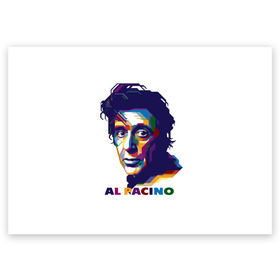 Поздравительная открытка с принтом Al Pacino в Курске, 100% бумага | плотность бумаги 280 г/м2, матовая, на обратной стороне линовка и место для марки
 | актёр | аль пачино | артист | звезда | кино | киноактёр | кинозвезда | кинофильм | роль