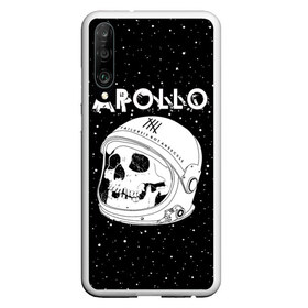 Чехол для Honor P30 с принтом Apollo в Курске, Силикон | Область печати: задняя сторона чехла, без боковых панелей | bone | cosmic | cosmos | galaxy | planet | skelet | skull | space | star | universe | аполло | астронавт | вселенная | галактика | звезды | космонавт | космос | кости | планета | скелет | череп