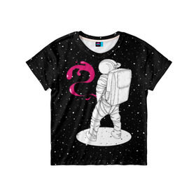 Детская футболка 3D с принтом Космическая струя в Курске, 100% гипоаллергенный полиэфир | прямой крой, круглый вырез горловины, длина до линии бедер, чуть спущенное плечо, ткань немного тянется | Тематика изображения на принте: astronaut | cosmonaut | cosmos | galaxy | planet | space | star | universe | астронавт | вселенная | галактика | гравитация | звезды | космонавт | космос | планета | прикол