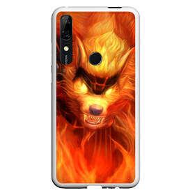 Чехол для Honor P Smart Z с принтом Fire Wolf в Курске, Силикон | Область печати: задняя сторона чехла, без боковых панелей | league of legends | lol | warwick | wolf | варвик | волк | лига легенд | лол