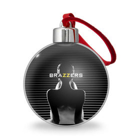 Ёлочный шар с принтом Brazzers в Курске, Пластик | Диаметр: 77 мм | Тематика изображения на принте: brazzers