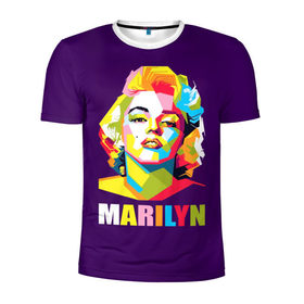 Мужская футболка 3D спортивная с принтом Marilyn Monroe в Курске, 100% полиэстер с улучшенными характеристиками | приталенный силуэт, круглая горловина, широкие плечи, сужается к линии бедра | Тематика изображения на принте: marilyn monroe | актриса | звезда | кино | мэрилин монро | певица