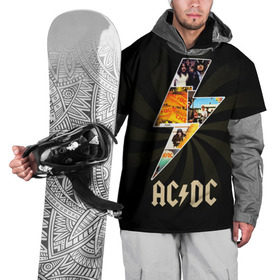 Накидка на куртку 3D с принтом AC/DC 7 в Курске, 100% полиэстер |  | Тематика изображения на принте: 