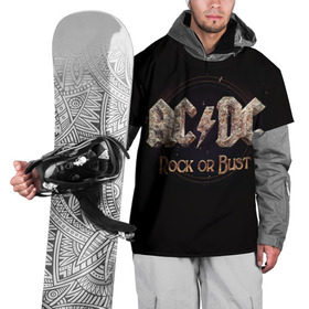 Накидка на куртку 3D с принтом AC/DC 4 в Курске, 100% полиэстер |  | Тематика изображения на принте: 