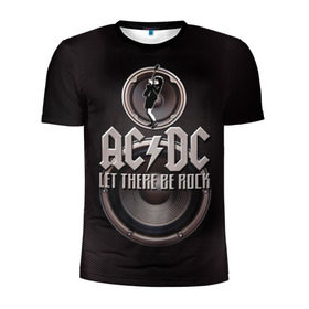 Мужская футболка 3D спортивная с принтом AC/DC 1 в Курске, 100% полиэстер с улучшенными характеристиками | приталенный силуэт, круглая горловина, широкие плечи, сужается к линии бедра | 