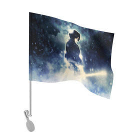 Флаг для автомобиля с принтом Kuchiki Rukia в Курске, 100% полиэстер | Размер: 30*21 см | Тематика изображения на принте: bleach | kuchiki | rukia | блич | кучики | рукия