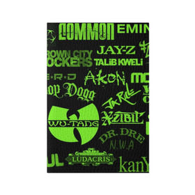 Обложка для паспорта матовая кожа с принтом Hip-Hop в Курске, натуральная матовая кожа | размер 19,3 х 13,7 см; прозрачные пластиковые крепления | akon | eminem | hip hop | snoop dogg | wu tang | xzibit | хип хоп | эминем