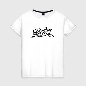 Женская футболка хлопок с принтом UNDERGROUND в Курске, 100% хлопок | прямой крой, круглый вырез горловины, длина до линии бедер, слегка спущенное плечо | graffity | hip hop | rap | underground | андеграунд | граффити | рэп | хип хоп