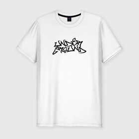 Мужская футболка премиум с принтом UNDERGROUND в Курске, 92% хлопок, 8% лайкра | приталенный силуэт, круглый вырез ворота, длина до линии бедра, короткий рукав | graffity | hip hop | rap | underground | андеграунд | граффити | рэп | хип хоп