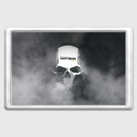 Магнит 45*70 с принтом Ghost Recon в Курске, Пластик | Размер: 78*52 мм; Размер печати: 70*45 | tom clancy’s | череп
