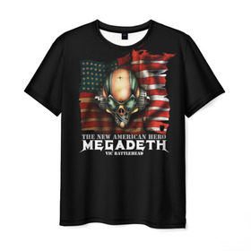 Мужская футболка 3D с принтом Megadeth #3 в Курске, 100% полиэфир | прямой крой, круглый вырез горловины, длина до линии бедер | dave | megadeth | metal | mustaine | rattlehead | rock | thrash | vic | дейв | мастейн | мегадез | мегадет | мегедес | метал | рок | треш