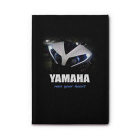 Обложка для автодокументов с принтом Yamaha в Курске, натуральная кожа |  размер 19,9*13 см; внутри 4 больших “конверта” для документов и один маленький отдел — туда идеально встанут права | Тематика изображения на принте: yamaha | yzf | байк | байкер | мото | мотоцикл | мотоциклист | ямаха