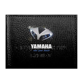 Обложка для студенческого билета с принтом Yamaha в Курске, натуральная кожа | Размер: 11*8 см; Печать на всей внешней стороне | yamaha | yzf | байк | байкер | мото | мотоцикл | мотоциклист | ямаха