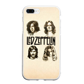 Чехол для iPhone 7Plus/8 Plus матовый с принтом Led Zeppelin 1 в Курске, Силикон | Область печати: задняя сторона чехла, без боковых панелей | led zeppelin | лед зеппелин | роберт плант