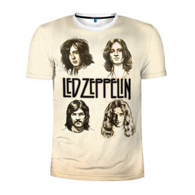 Мужская футболка 3D спортивная с принтом Led Zeppelin 1 в Курске, 100% полиэстер с улучшенными характеристиками | приталенный силуэт, круглая горловина, широкие плечи, сужается к линии бедра | led zeppelin | лед зеппелин | роберт плант