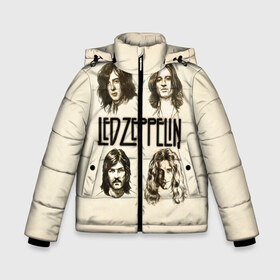 Зимняя куртка для мальчиков 3D с принтом Led Zeppelin 1 в Курске, ткань верха — 100% полиэстер; подклад — 100% полиэстер, утеплитель — 100% полиэстер | длина ниже бедра, удлиненная спинка, воротник стойка и отстегивающийся капюшон. Есть боковые карманы с листочкой на кнопках, утяжки по низу изделия и внутренний карман на молнии. 

Предусмотрены светоотражающий принт на спинке, радужный светоотражающий элемент на пуллере молнии и на резинке для утяжки | led zeppelin | лед зеппелин | роберт плант