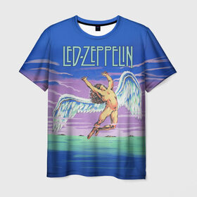 Мужская футболка 3D с принтом Led Zeppelin 2 в Курске, 100% полиэфир | прямой крой, круглый вырез горловины, длина до линии бедер | led zeppelin | лед зеппелин | роберт плант