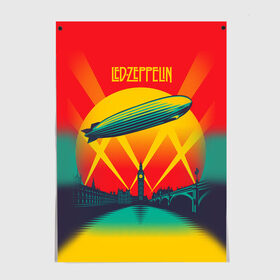 Постер с принтом Led Zeppelin 3 в Курске, 100% бумага
 | бумага, плотность 150 мг. Матовая, но за счет высокого коэффициента гладкости имеет небольшой блеск и дает на свету блики, но в отличии от глянцевой бумаги не покрыта лаком | led zeppelin | лед зеппелин | роберт плант