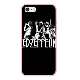 Чехол для iPhone 5/5S матовый с принтом Led Zeppelin 4 в Курске, Силикон | Область печати: задняя сторона чехла, без боковых панелей | led zeppelin | лед зеппелин | роберт плант