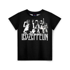 Детская футболка 3D с принтом Led Zeppelin 4 в Курске, 100% гипоаллергенный полиэфир | прямой крой, круглый вырез горловины, длина до линии бедер, чуть спущенное плечо, ткань немного тянется | Тематика изображения на принте: led zeppelin | лед зеппелин | роберт плант