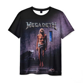 Мужская футболка 3D с принтом Megadeth 7 в Курске, 100% полиэфир | прямой крой, круглый вырез горловины, длина до линии бедер | megadeth | дирк вербурен | дэвид эллефсон | дэйв мастейн | кико лоурейро | мегадэт