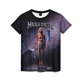 Женская футболка 3D с принтом Megadeth 7 в Курске, 100% полиэфир ( синтетическое хлопкоподобное полотно) | прямой крой, круглый вырез горловины, длина до линии бедер | megadeth | дирк вербурен | дэвид эллефсон | дэйв мастейн | кико лоурейро | мегадэт