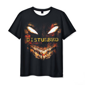 Мужская футболка 3D с принтом Disturbed 4 в Курске, 100% полиэфир | прямой крой, круглый вырез горловины, длина до линии бедер | disturbed | donegan | draiman | moyer | wengren | венгрен | дистурбед | дониган | дрейман | мойер | хард рок