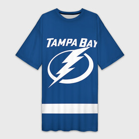 Платье-футболка 3D с принтом Tampa Bay Nesterov в Курске,  |  | 89 | nikita nesterov | tampa bay lightning | никита нестеров | нхл | тампа бэй лайтнинг | трактор | хоккей