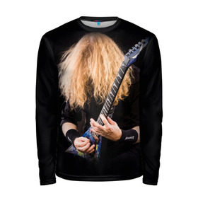 Мужской лонгслив 3D с принтом Dave Mustaine в Курске, 100% полиэстер | длинные рукава, круглый вырез горловины, полуприлегающий силуэт | dave | megadeth | metal | mustaine | rattlehead | rock | thrash | vic | дейв | мастейн | мегадет | метал | рок | треш