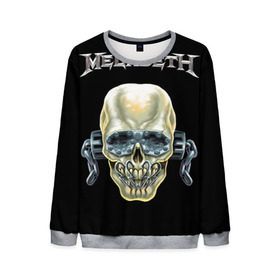 Мужской свитшот 3D с принтом Megadeth в Курске, 100% полиэстер с мягким внутренним слоем | круглый вырез горловины, мягкая резинка на манжетах и поясе, свободная посадка по фигуре | dave | megadeth | metal | mustaine | rattlehead | rock | thrash | vic | дейв | мастейн | мегадет | метал | рок | треш
