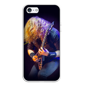 Чехол для iPhone 5/5S матовый с принтом Dave Mustaine в Курске, Силикон | Область печати: задняя сторона чехла, без боковых панелей | dave | megadeth | metal | mustaine | rattlehead | rock | thrash | vic | дейв | мастейн | мегадет | метал | рок | треш