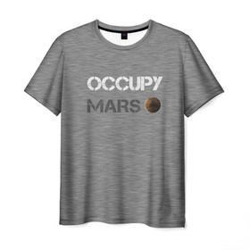Мужская футболка 3D с принтом Захвати Марс в Курске, 100% полиэфир | прямой крой, круглый вырез горловины, длина до линии бедер | Тематика изображения на принте: mars | space x | илон маск | марс | планеты | спэйс икс