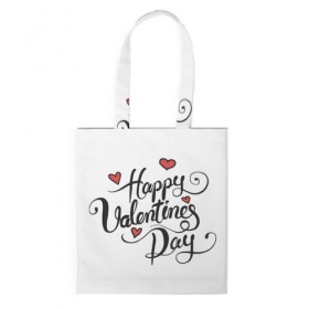 Сумка 3D повседневная с принтом Happy Valentine`s Day в Курске, 100% полиэстер | Плотность: 200 г/м2; Размер: 34×35 см; Высота лямок: 30 см | 