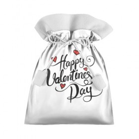 Подарочный 3D мешок с принтом Happy Valentine`s Day в Курске, 100% полиэстер | Размер: 29*39 см | 