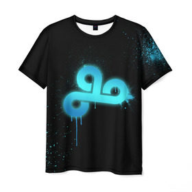 Мужская футболка 3D с принтом cs:go - Cloud 9 (Black collection) в Курске, 100% полиэфир | прямой крой, круглый вырез горловины, длина до линии бедер | cloud9 | cs | csgo | го | кс