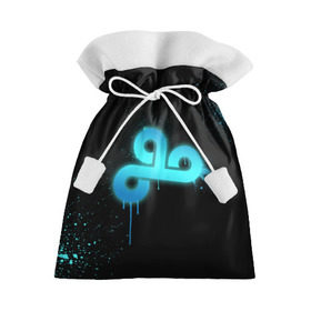 Подарочный 3D мешок с принтом cs:go - Cloud 9 (Black collection) в Курске, 100% полиэстер | Размер: 29*39 см | Тематика изображения на принте: cloud9 | cs | csgo | го | кс