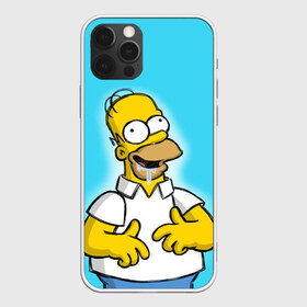Чехол для iPhone 12 Pro Max с принтом Гомер в Курске, Силикон |  | gomer | желтый | мультик | симпсон