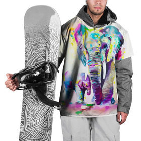 Накидка на куртку 3D с принтом Слоны в Курске, 100% полиэстер |  | animal | art | bright | child | color | elephants | family | mother | rainbow | spectrum | животные | искусство | мама | радуга | ребенок | семья | слоны | спектр | цвета | яркие