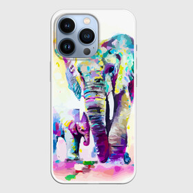 Чехол для iPhone 13 Pro с принтом Слоны в Курске,  |  | Тематика изображения на принте: animal | art | bright | child | color | elephants | family | mother | rainbow | spectrum | животные | искусство | мама | радуга | ребенок | семья | слоны | спектр | цвета | яркие