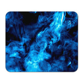 Коврик прямоугольный с принтом Smoke в Курске, натуральный каучук | размер 230 х 185 мм; запечатка лицевой стороны | дым | огонь | пламя | синий