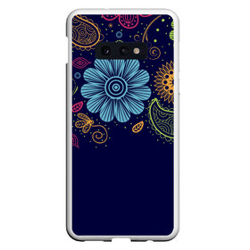 Чехол для Samsung S10E с принтом Яркие чувства в Курске, Силикон | Область печати: задняя сторона чехла, без боковых панелей | нежный | орнамент | узор | цветочный